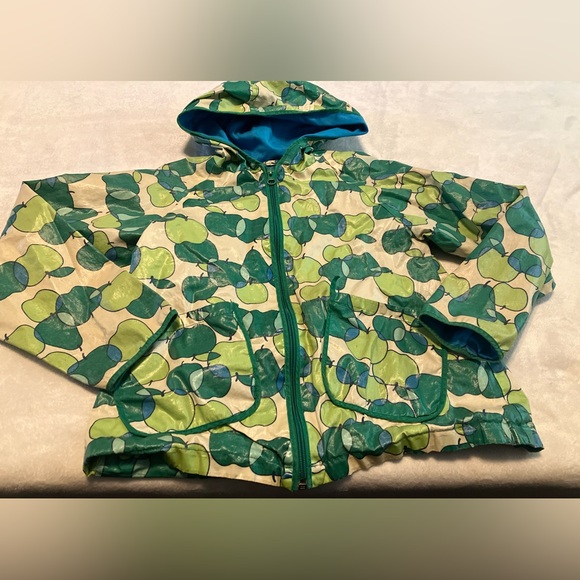 Green Apple Patterned Rain Jacket - Picture 1 of 5
